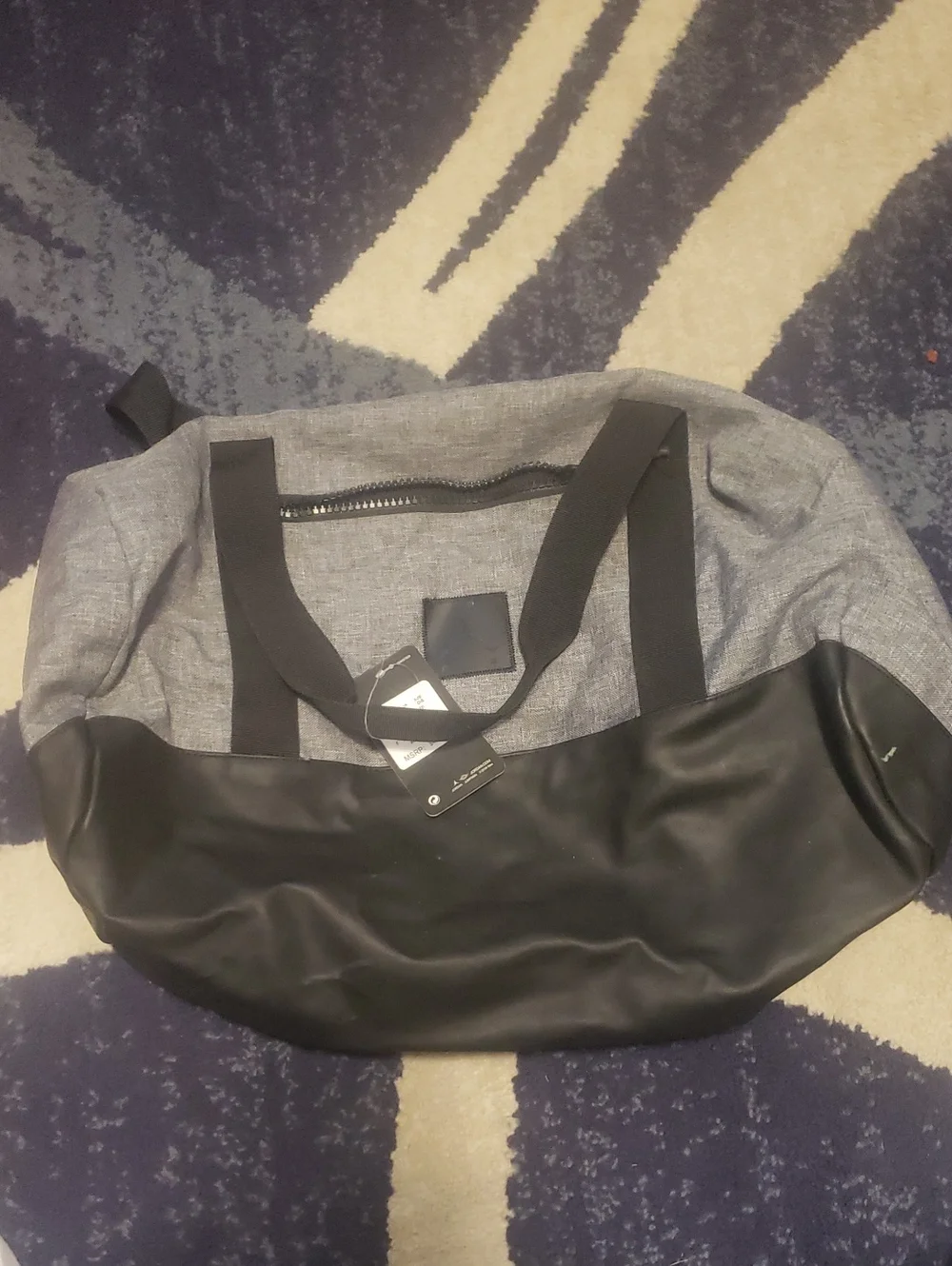 Jordan Gray and Black Weekender Duffel Bag - Men